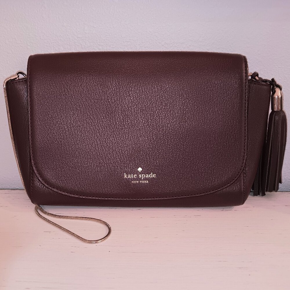 BEAUTIFUL KATE SPADE NY BURGUNDY SHOULDER BAG